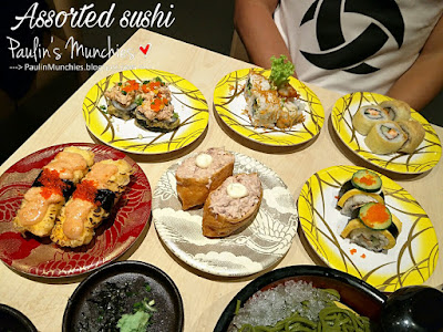 Paulin's Munchies - Ichiban Boshi Sakana at Jurong Point - Assorted sushis