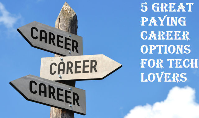 5 Great Paying Career Options for Tech Lovers