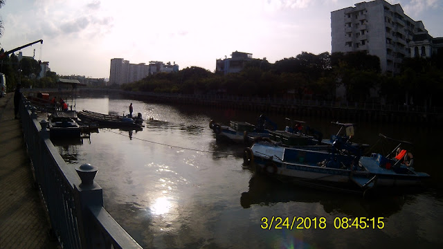 The Nhie Loc Channel river esplanade