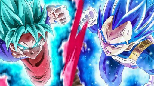 Goku e Vegeta Super Sayajin Azul