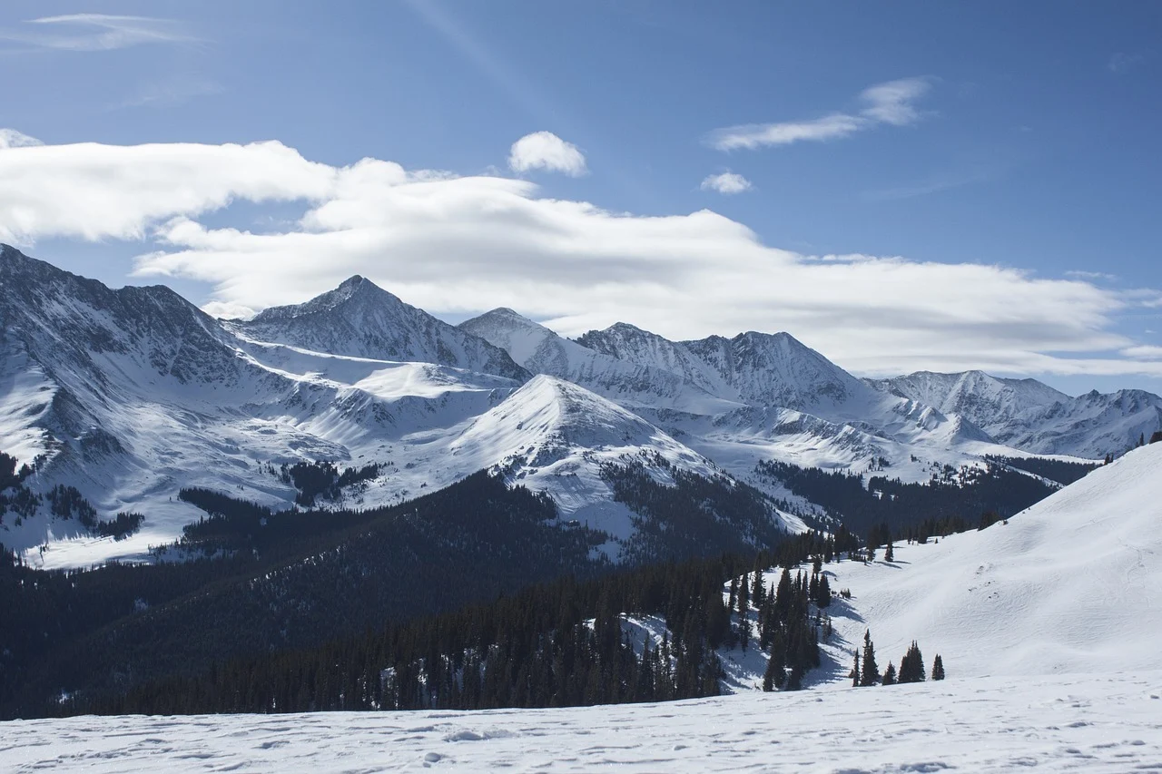 Les Alpes enneigés