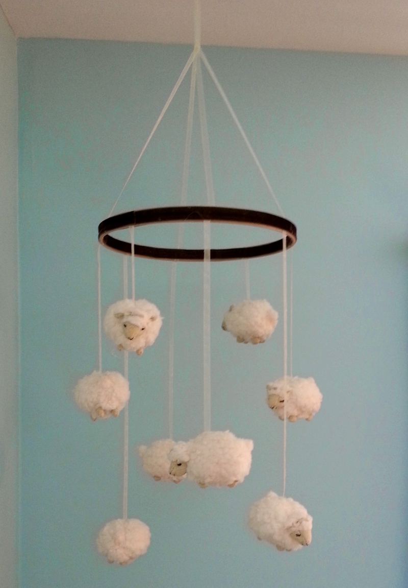 Happy Medley: Little Lamb Nursery Mobile (DIY)