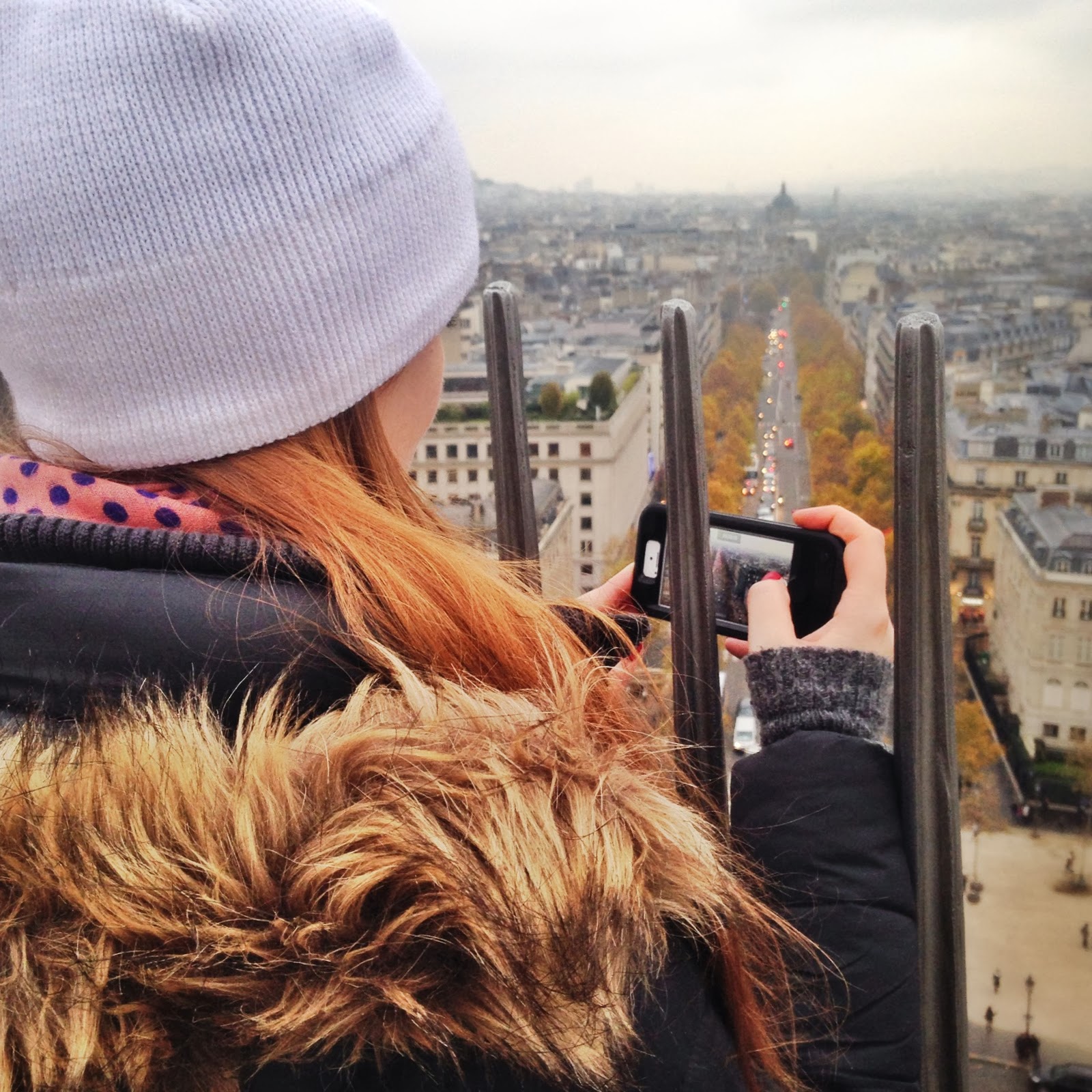 Photos from the top of the Arc de triomphe in paris