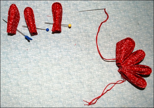 flower sewing petals