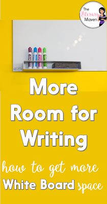 More Room for Writing: How to Get More Whiteboard Space. An easy, inexpensive solution to not having enough white board space in your classroom.