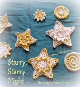 free crochet patterns, how to crochet, stars, swirls, starshine, starbursts,
