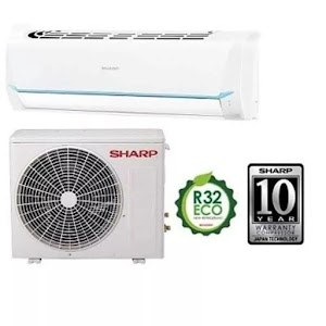 1 SET AC SHARP 3/4 Pk Thailand Garansi Resmi ( Outdoor + Indoor + Kartu )