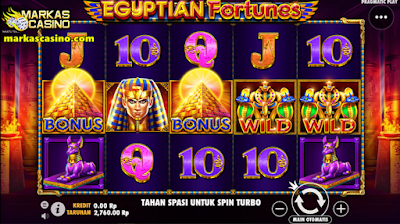 Tampilan game slot Pragmatic Egyptian Fortunes