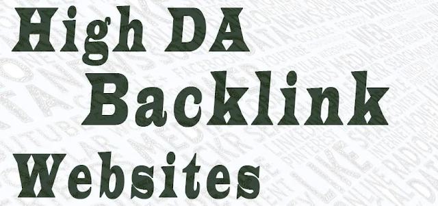 310+ High DA Backlinks Sites List