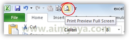 Pada Microsoft excel tidak jarang tampilan ketika pengeditan dokumen akan berbeda dengan tam Cara Menambahkan Tombol Print Preview di Quick Access Toolbar Ms Excel