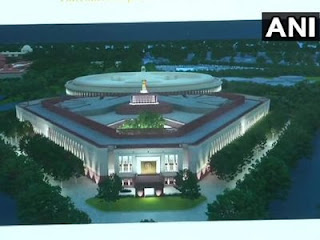 Graphical image of the new parliament building - courtesy of ANI