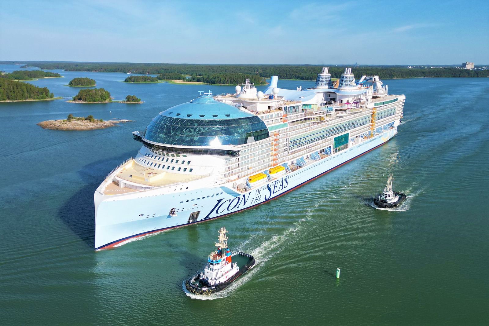 Icon of the seas, le plus grand paquebot du monde , inauguré par Meyer Turku et Royal Carribean