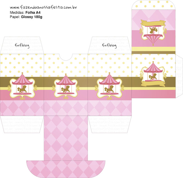 Carousel in Pink: Free Printable Boxes.