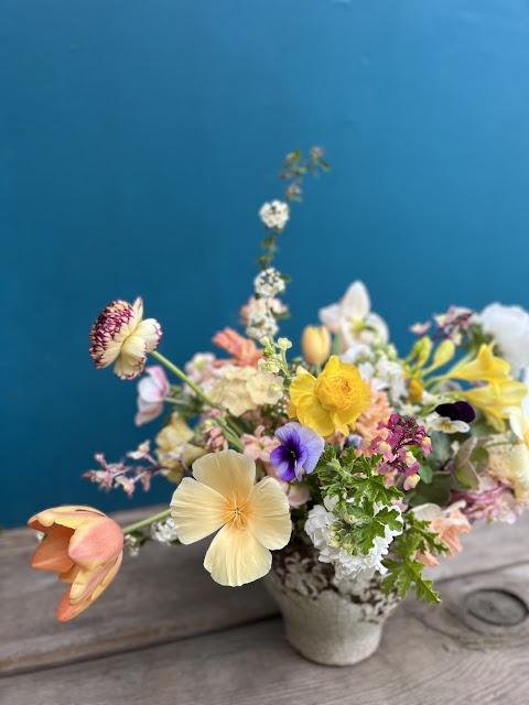 spring flower arrangement