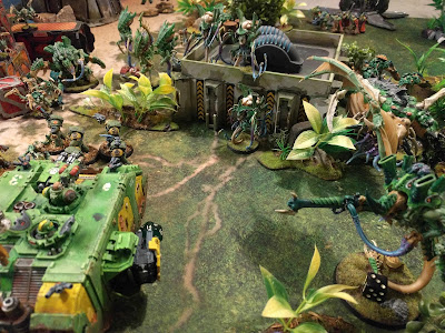 Warhammer 40k - 9th Edition - Space Marines Mantis Warriors vs Tyranids Hive Fleet Jormungandr