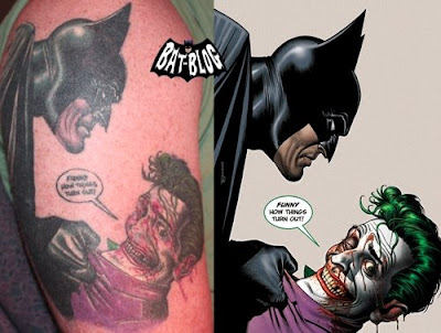 BATMAN TATTOO ART: Heath Ledger JOKER From The Dark Knight Movie,