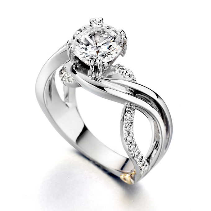 Unique Diamond Engagement Ring by Mark Schneider