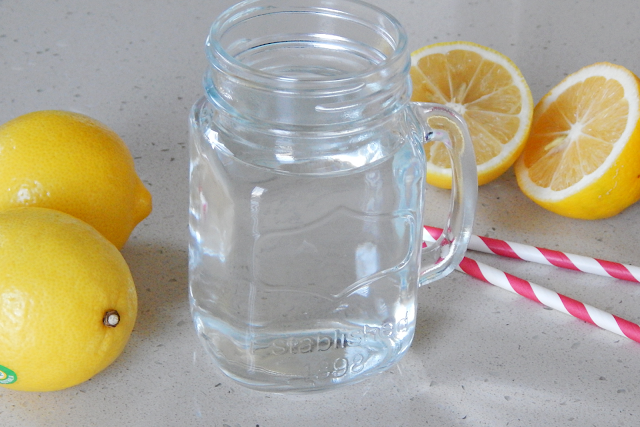 Warm water and lemon