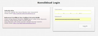 Tampilan Login Peserta UN