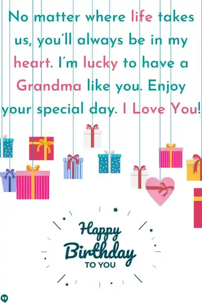 happy birthday grandma long distance wishes i love you images with cute gifts