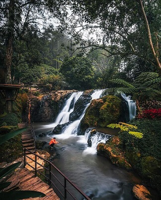 Curug Maribaya Bandung - foto instagram warmanwardhani