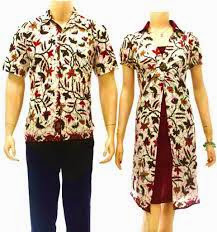 model baju pesta batik