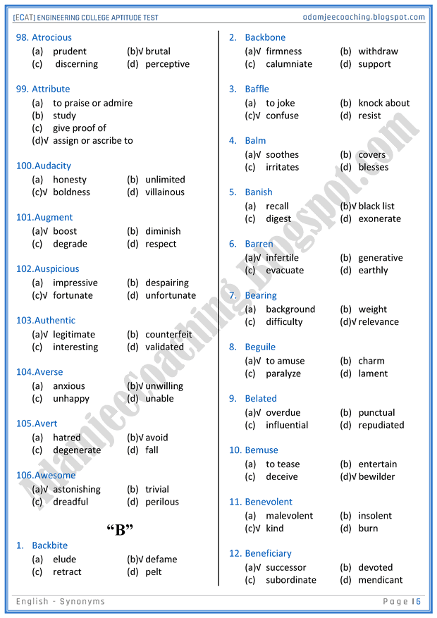 ecat-english-synonyms-mcqs-for-engineering-college-entry-test