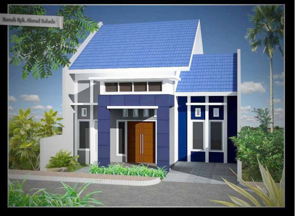 Model Exterior Rumah  Minimalis Sederhana BENGKEL LAS 