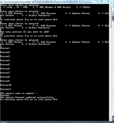 Linq To XML Basic Operations View