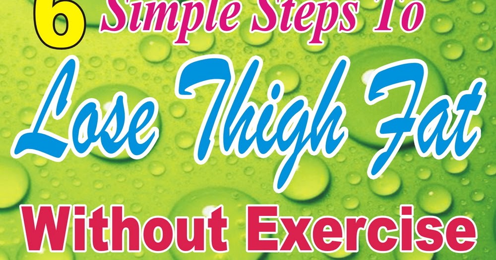 6 Simple Steps To Lose Thigh Fat Without Exercise ~ AG ...