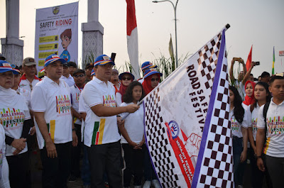 Polda Banten Gelar Millenial Road Safety, Karnaval Kebhinekaan dan Deklarasi Tolak Kerusuhan