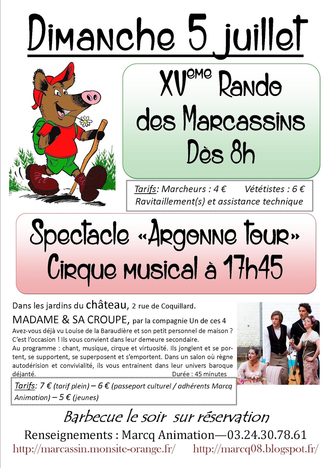 Marcq En Argonne Ardennaise 15ème Rando Des Marcassins Et