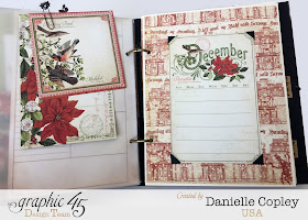 mixed media album planner using Graphic 45 Steampunk Debutante, Time to Flouish and Botanicabella