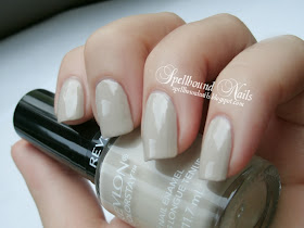 Birds of a Feather nails nail art nailart mani manicure Spellbound feathers neutral beige spots dots