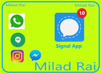 صورة تطبيق الدردشات الامن  السيجنال «Signal app»