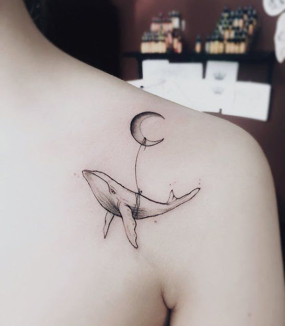 50 tatuagens de baleia para mulheres