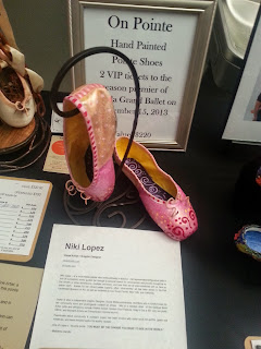 painted pointe ballet shoes by Niki Lopez