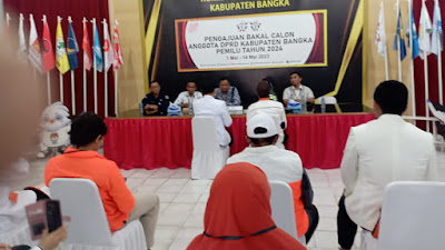 Pengurus PKS Bangka Mengawali Pendaftaran Bacaleg di KPU Bangka