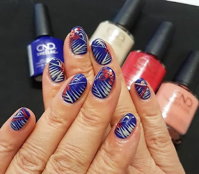 CND Wild Earth Nail Art with Blue Moon, Brimstone, Spear and Element