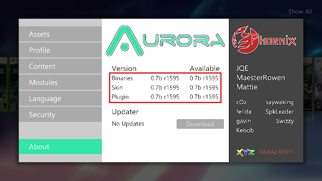  menyerupai yang sanggup kita lihat berikut ini Update Aurora Dashboard Xbox 360 Melalui Auto Updater