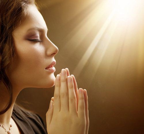 A Christian praying