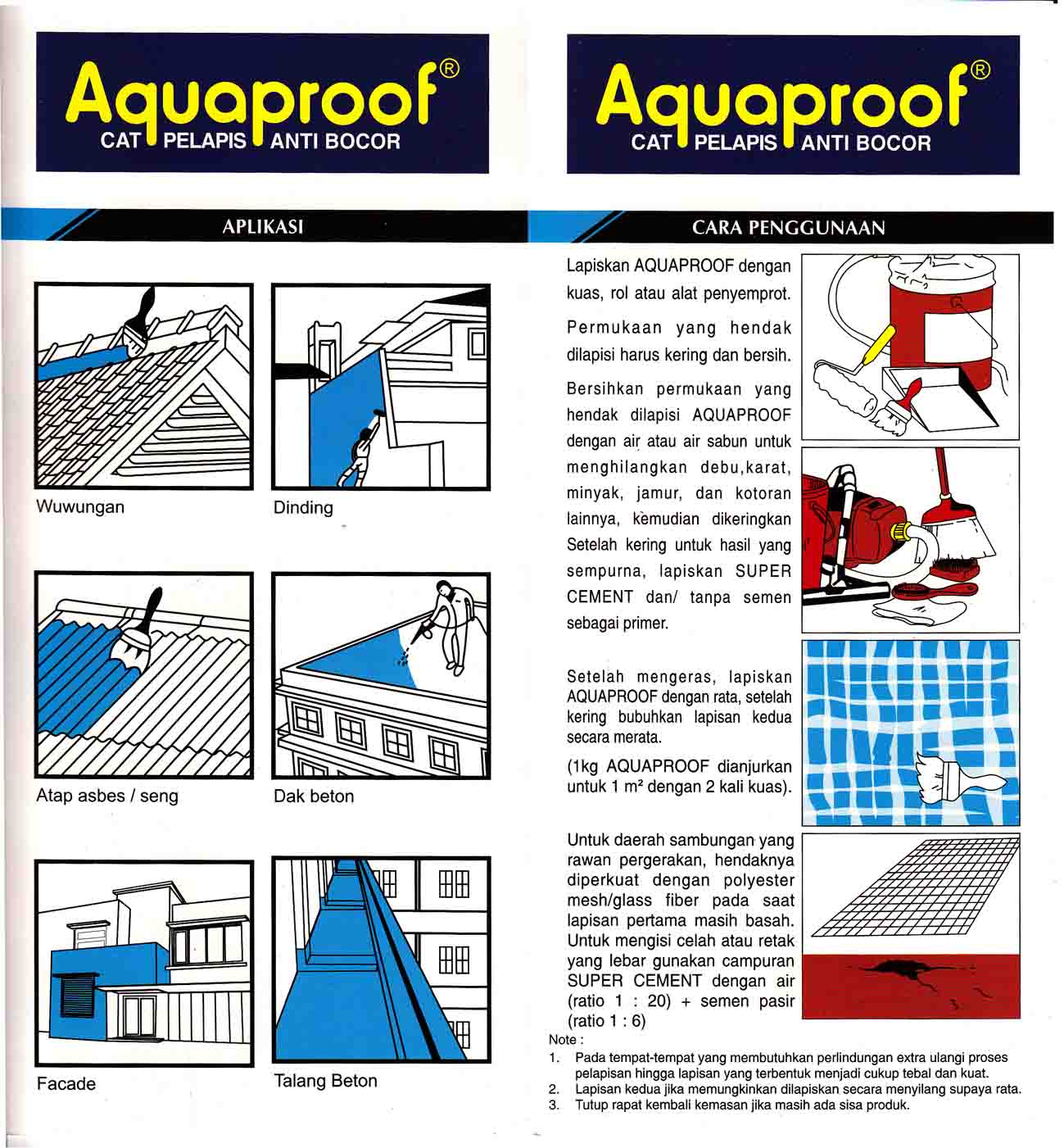 Waterproofing AQUAPROOF Media Bangunan