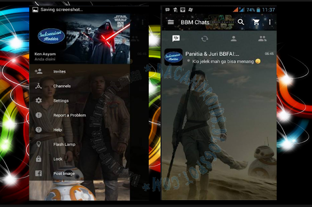 download BBM Mod Thema Starwars Versi Terbaru 2.11.0.16