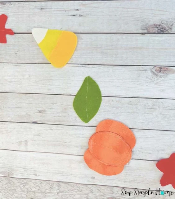 fall felt garland