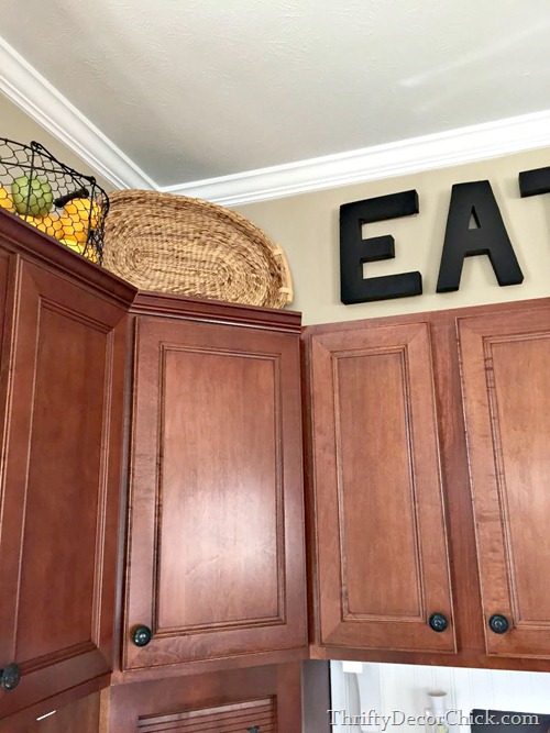 crown molding on cabinets