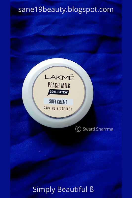 Lakmé Peach Milk Soft Créme - brand claims.