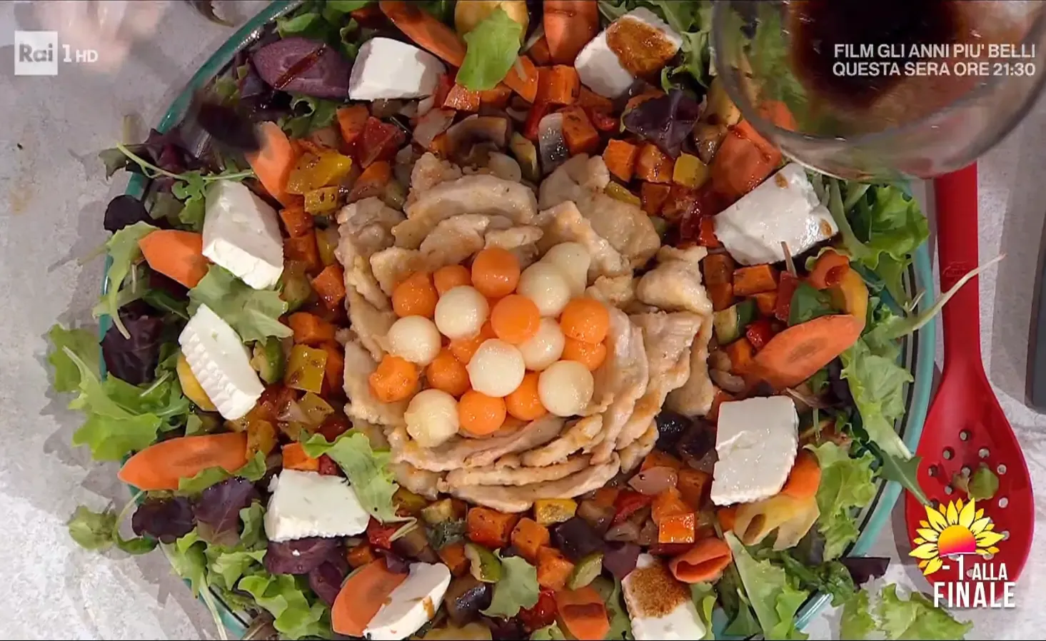 Pollo con carote melone e ortaggi al forno dei gemelli Billi