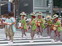 四条傘鉾の子どもたち。