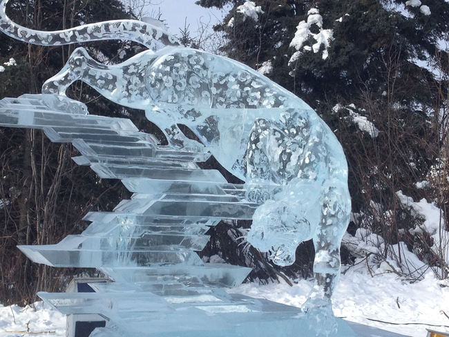 2.) How'd they get the spots on there? - Amazing Ice Sculptures That Put Edward Scissorhands To Shame.