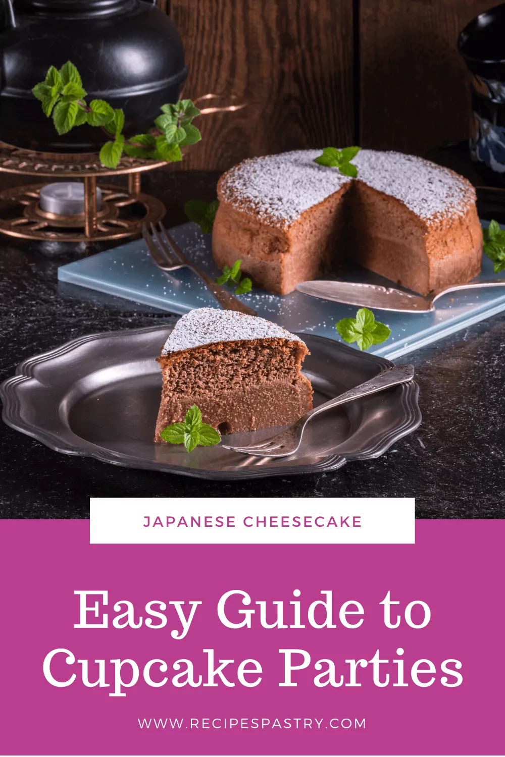 Japanese Cheesecake Recipe With Leopard Patterns Soft And Airy